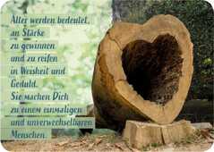 Älter werden bedeutet,- Postkarte Älter werden bedeutet,- Postkarte