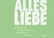 Faltkarte "Alles Liebe / grün" Faltkarte "Alles Liebe / grün"