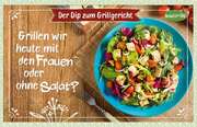 Kräuter-Dip-Postkarte - Grillen wir heute mit den Frauen Kräuter-Dip-Postkarte - Grillen wir heute mit den Frauen