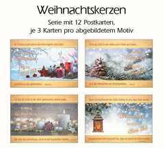 Postkartenserie Weihnachten/Neujahr, 12 Stück