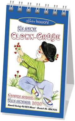 Kleine Clown-Grüße 2020 - Aufkleberkalender