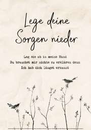 Sefora Nelson - Poster: Lege dein Sorgen nieder - A3 Poster: Lege dein Sorgen nieder - A3