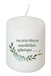 Kerze - Von Guten Mächten wunderbar geborgen Kerze - Von Guten Mächten wunderbar geborgen