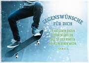Faltkarte "Skateboardsprung" - Einsegnung/bibl. Unterricht