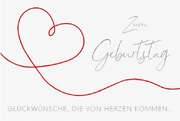 Faltkarte "Zum Geburtstag" - Herz Faltkarte "Zum Geburtstag" - Herz