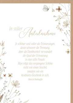 Faltkarte "In stiller Anteilnahme" Faltkarte "In stiller Anteilnahme"