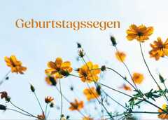 Postkarte - Geburtstagssegen Postkarte - Geburtstagssegen