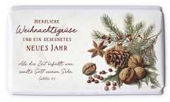 Schokoladengrüße "Herzliche Weihnachtsgrüße" (40g)