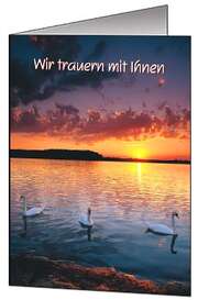 Faltkarten Trauer, 5 Stück Faltkarten Trauer, 5 Stück