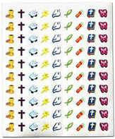 Aufkleberbogen "Christliche Symbole"