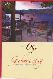 Faltkarten 65. Geburtstag - 5 Stück Faltkarten 65. Geburtstag - 5 Stück