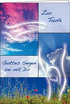 Faltkarte "Zur Taufe - Gottes Segen sei mit dir" - Taufe