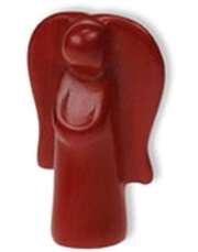 Schutzengel - Speckstein rot Schutzengel - Speckstein rot