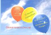 Geburtstagswünsche - Faltkarte Geburtstagswünsche - Faltkarte