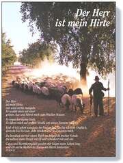 Postkarten: Der Herr ist mein Hirte, 4 Stück Postkarten: Der Herr ist mein Hirte, 4 Stück