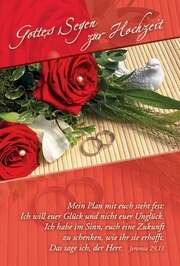 Faltkarte: Gottes Segen zur Hochzeit Faltkarte: Gottes Segen zur Hochzeit