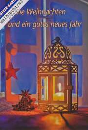 Faltkarten Weihnachten/Neujahr - 5 Stück Faltkarten Weihnachten/Neujahr - 5 Stück