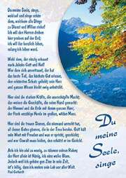 Paul Gerhardt - Postkarten: Du meine Seele, singe, 4 Stück Postkarten: Du meine Seele, singe, 4 Stück