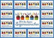 Aufkleber-Grußkarte "Mit den besten Segenswünschen" Aufkleber-Grußkarte "Mit den besten Segenswünschen"