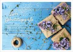 Liebe Geburtstagsgrüße - Postkarte Liebe Geburtstagsgrüße - Postkarte