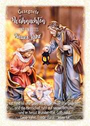 Postkarten Weihnachten/Neujahr Krippe, 6 Stück Postkarten Weihnachten/Neujahr Krippe, 6 Stück